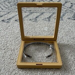 Silver Inspirational Cuff Bracelet